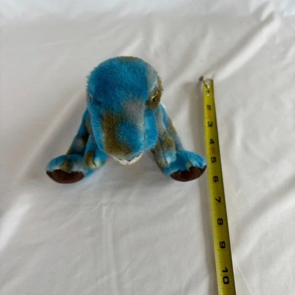 Aurora Blue Camo T-Rex Dinosaur Plush 7in Stuffed Animal - Picture 6 of 6